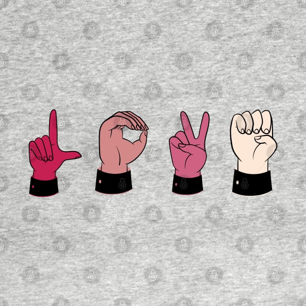 Love in Sign Language by Sivan's Designs